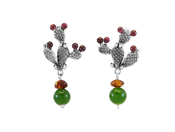 Cactus Earrings Large